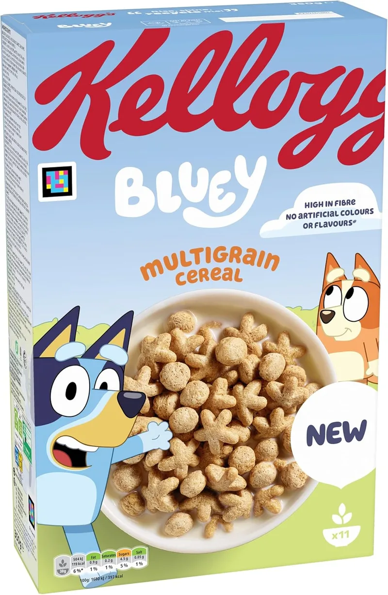 Kellogg's Rice Krispies ▫️ Cereais multigrãos Bluey da Kellogg's