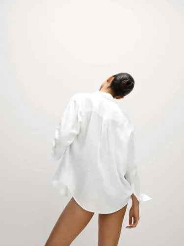 Marks & Spencer ▫️ Camisa «Girlfriend» folgada em linho puro para mulher 3