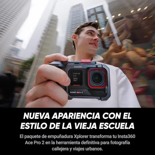 Insta360 ▫️ Ace Pro 2 Pacote Xplorer Cinzento, Câmara de ação 8K, Bateria dupla 2