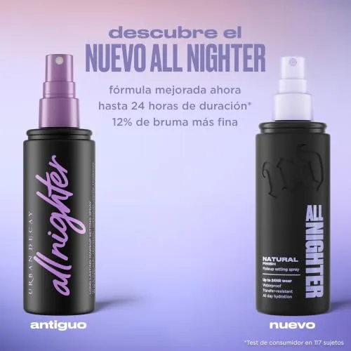 URBAN DECAY ▫️ All Nighter, Spray fixador de maquilhagem, Acabamento natural, 30 ml 5