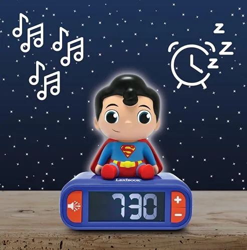 LEXIBOOK ▫️ Despertador com Luz Noturna do Super-Homem, RL800SU 2