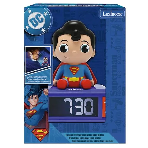 LEXIBOOK ▫️ Despertador com Luz Noturna do Super-Homem, RL800SU 5