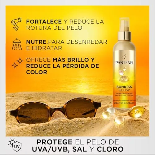 Pantene ▫️ Pro-V Sunkiss Glow Protetor Solar, Spray Desembaraçante para o Cabelo, 200 ml 4