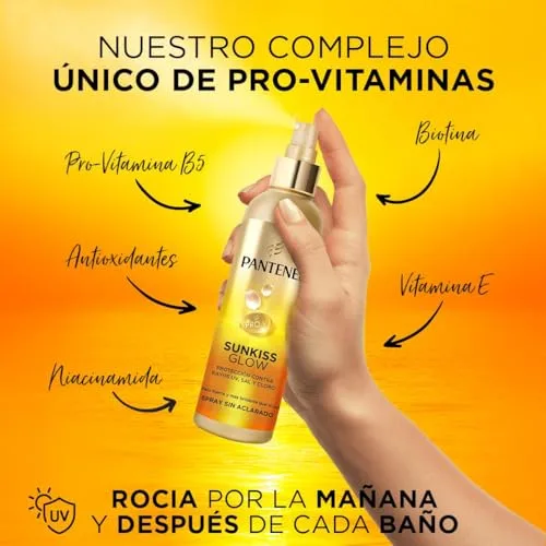 Pantene ▫️ Pro-V Sunkiss Glow Protetor Solar, Spray Desembaraçante para o Cabelo, 200 ml 5