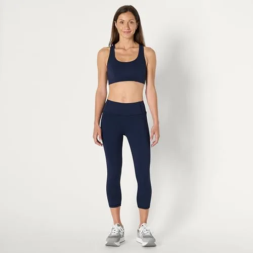 Amazon Essentials ▫️ Leggings desportivas para ginásio, com ou sem bolsos, compridas, capri e 3/4, para mulher 3