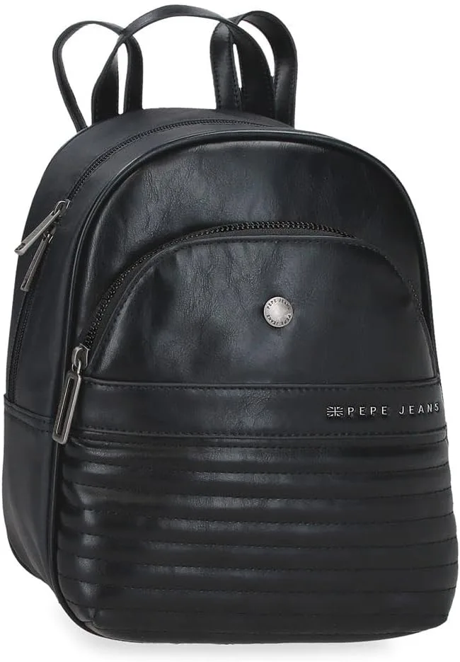 Pepe Jeans ▫️ Mochila Biker para computador portátil, fabricada em poliéster com detalhes em pele sintética. Alças largas, ergonómicas e almofadadas que se adaptam perfeitamente às costas, da Joumma Bags