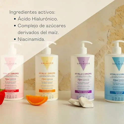 Valquer Laboratorios ▫️ VALQUER Hyaludrops Creme Hidratante Corporal de Coco e Algodão | 700 ml 6