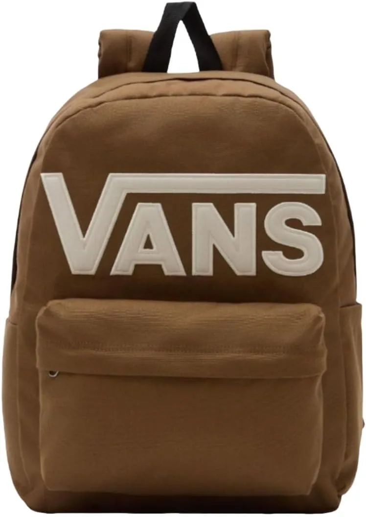Vans ▫️ Mochila unissexo Old Skool Drop V, cor cacau vintage, tamanho M, Cacau vintage, M