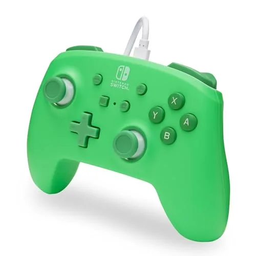 Power A ▫️ PowerA Comando com fio melhorado para Nintendo Switch - Verde espuma do mar, comando, comando para videojogos, comando com fio, com licença oficial 4