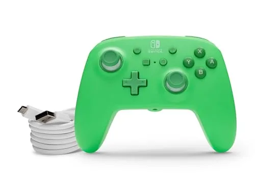 Power A ▫️ PowerA Comando com fio melhorado para Nintendo Switch - Verde espuma do mar, comando, comando para videojogos, comando com fio, com licença oficial 7