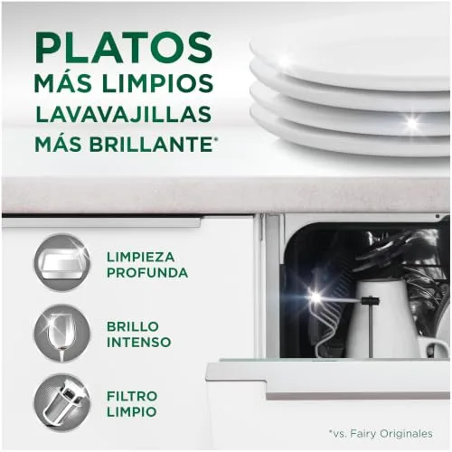 FAIRY ▫️ Platinum Cápsulas para a máquina de lavar louça com aroma a limão, 170 cápsulas 3