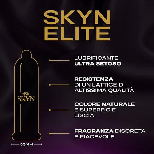SKYN ▫️ Elite – Preservativos sem látex, de poliisopreno – ultra-suaves e ultrafinos, 22 unidades 2