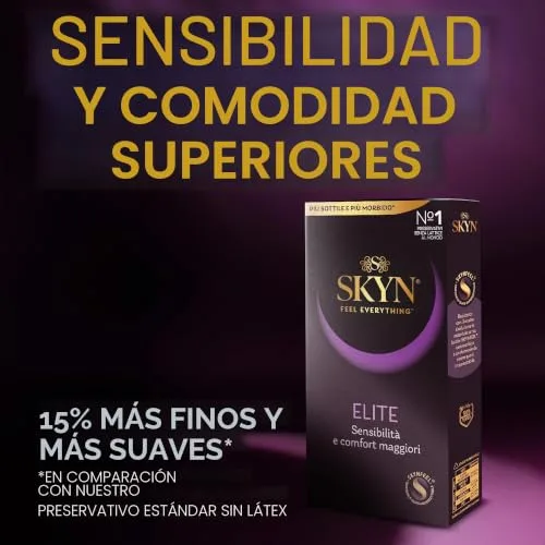 SKYN ▫️ Elite – Preservativos sem látex, de poliisopreno – ultra-suaves e ultrafinos, 22 unidades 7