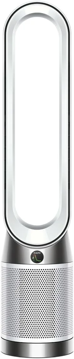 Dyson ▫️ Purifier Cool™ PC1 Ventilador de Torre e Purificador de Ar, Filtro HEPA H13, Refrigeração Potente, Controlo por Aplicação e Telemando, Sem Pás, Oscilação de 350°, Branco