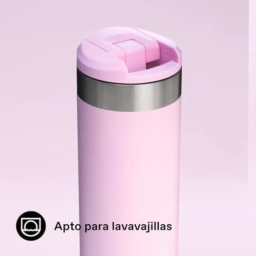 STANLEY ▫️ 1913 Aerolight Transit Termo Café para Levar 0,47 L - Mantém o calor durante 8 horas - Compatível com suporte para carro - Caneca de café à prova de fugas - Adequada para a máquina de lavar louça - Cherry Blossum 6