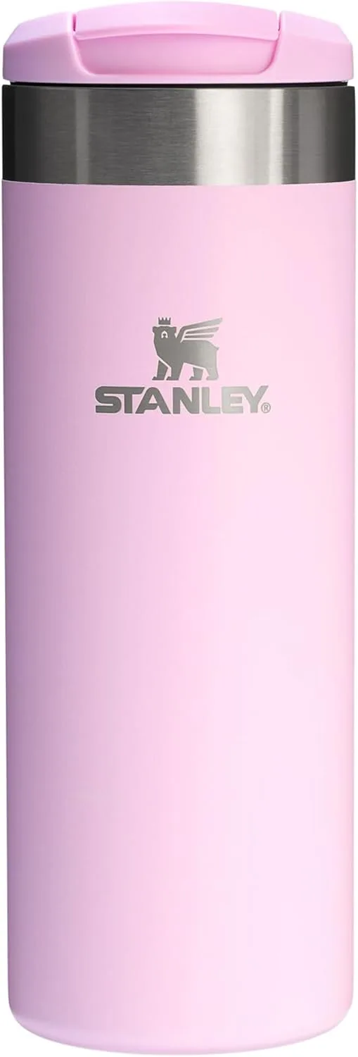 STANLEY ▫️ 1913 Aerolight Transit Termo Café para Levar 0,47 L - Mantém o calor durante 8 horas - Compatível com suporte para carro - Caneca de café à prova de fugas - Adequada para a máquina de lavar louça - Cherry Blossum