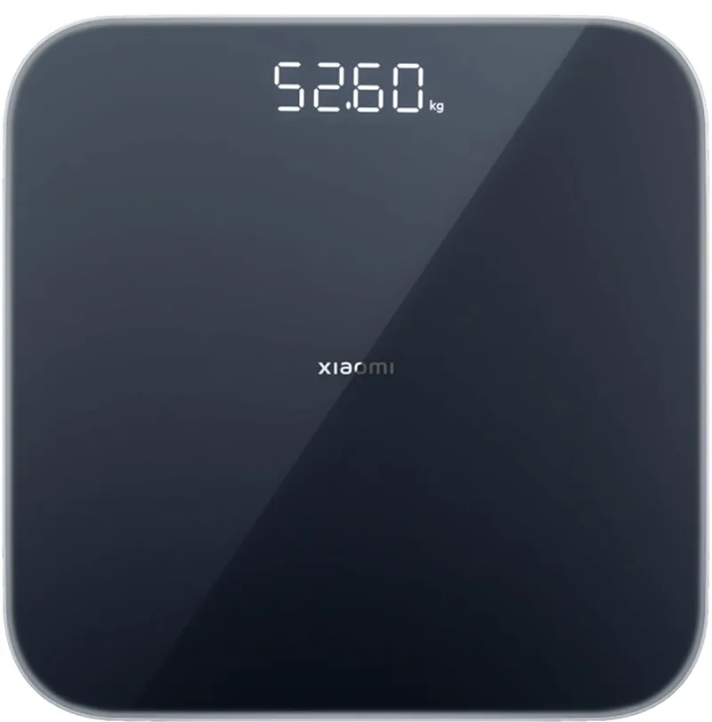 XIAOMI ▫️ Mi Smart Scale S200 - Controlo preciso do peso, 4 parâmetros corporais, modo bebé e objeto, teste de equilíbrio, ligação a aplicações, cinzento escuro