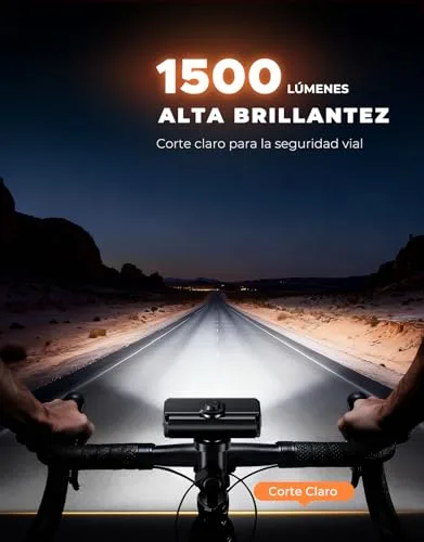 EOIWUY ▫️ Luzes dianteiras e traseiras para bicicleta superbrilhantes, corpo em alumínio 2