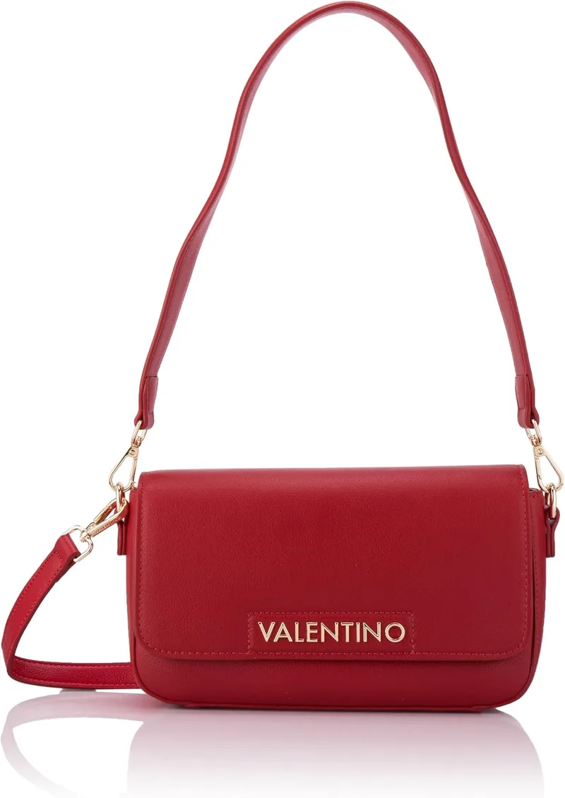 Valentino ▫️ AURY RE (VBS9OB09), BOR. SUP MAT PLASTICHE, FLAP BAG, RUBINO (Mulher)