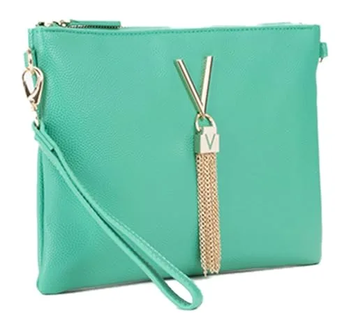 Valentino ▫️ DIVINA (VBS1R419G), BOLSA DE MATERIAL PLÁSTICO, POCHETTE, SMERALDO (Mulher) 2