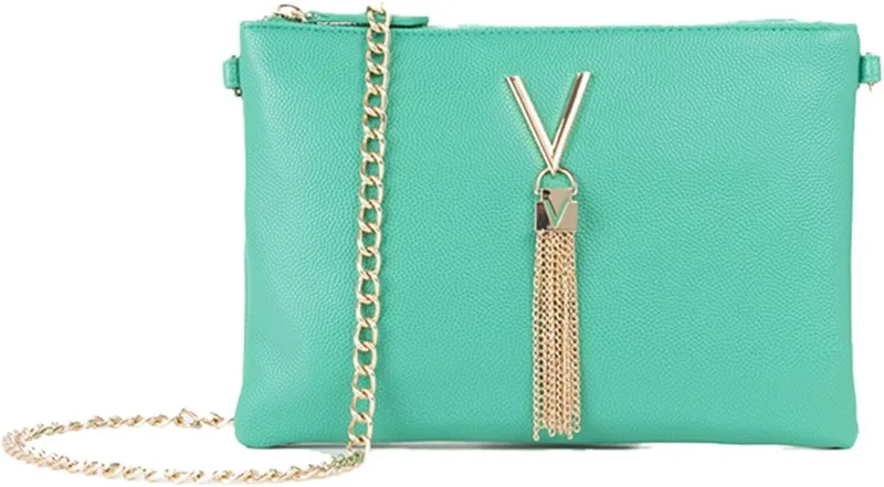 Valentino ▫️ DIVINA (VBS1R419G), BOLSA DE MATERIAL PLÁSTICO, POCHETTE, SMERALDO (Mulher)