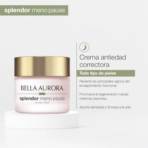 BELLA AURORA ▫️ Splendor Menopause Noite | Creme antienvelhecimento corretor para pele madura | Regenera durante a noite, reduz as rugas, confere firmeza e densidade | Com ceramidas e melatonina | 50 ml 2