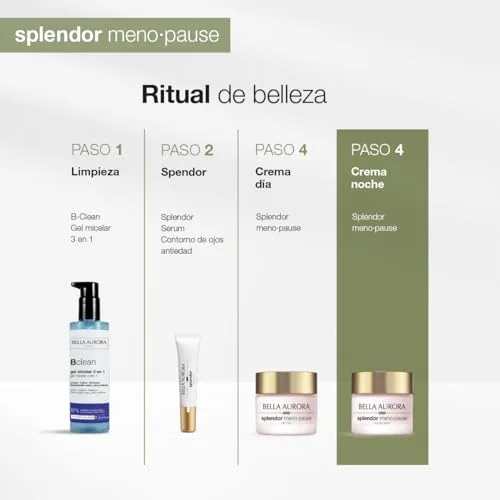 BELLA AURORA ▫️ Splendor Menopause Noite | Creme antienvelhecimento corretor para pele madura | Regenera durante a noite, reduz as rugas, confere firmeza e densidade | Com ceramidas e melatonina | 50 ml 6
