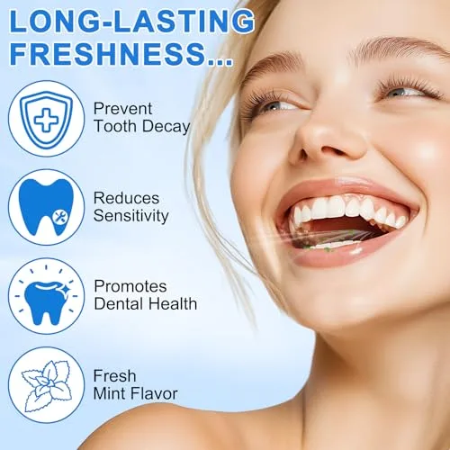 BOIUOITI ▫️ Pasta de dentes com hidroxiapatita, embalagem de 2, sem flúor. Pasta de dentes com 9,9% de nano-hidroxiapatita, protege o esmalte dentário, alivia a sensibilidade, fortalece os dentes, higiene oral 3