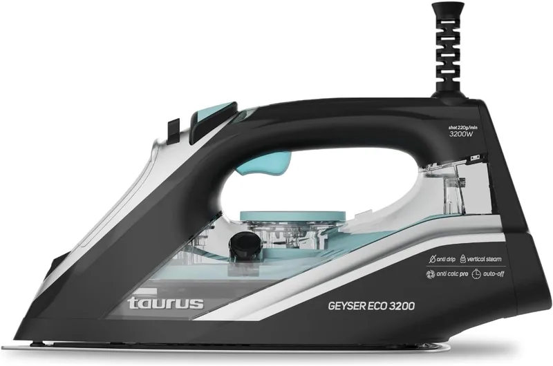 Taurus ▫️ Ferro a vapor de 3200 W, jato de vapor de 220 g, sistema anticalcário, sola X-Slide