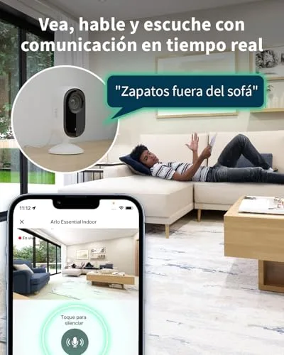 Arlo ▫️ Videoporteiro HD sem fios e câmara interior 2K – Segurança para a casa inteligente, ideal para famílias e animais de estimação, visão noturna, deteção de movimento, áudio bidirecional, compatível com a Alexa 5