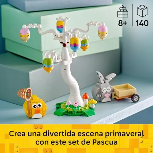 LEGO ▫️ Caça aos Ovos de Páscoa do Coelho e do Pintinho 40808 3