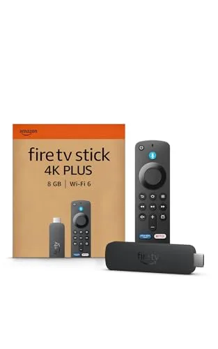 Amazon ▫️ Fire TV Stick 4K Plus, compatível com Wi-Fi 6, Dolby Vision, Dolby Atmos e HDR10+, encontra séries mais rapidamente com a Alexa+ 3