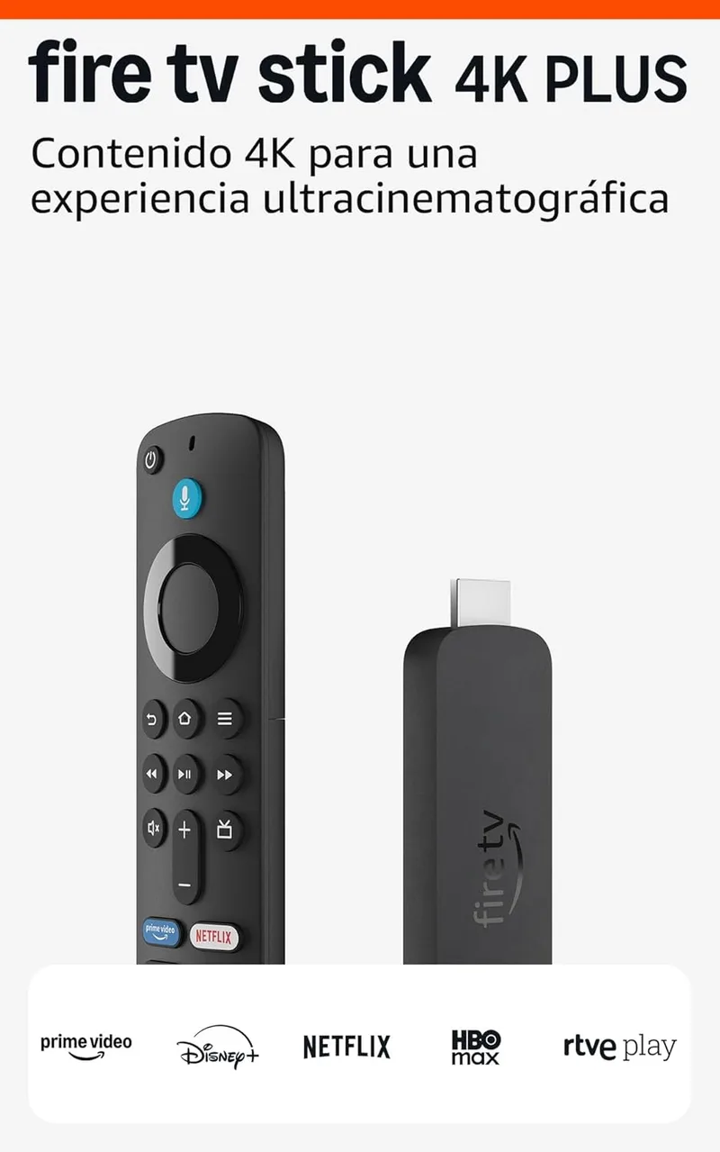 Amazon ▫️ Fire TV Stick 4K Plus, compatível com Wi-Fi 6, Dolby Vision, Dolby Atmos e HDR10+, encontra séries mais rapidamente com a Alexa+