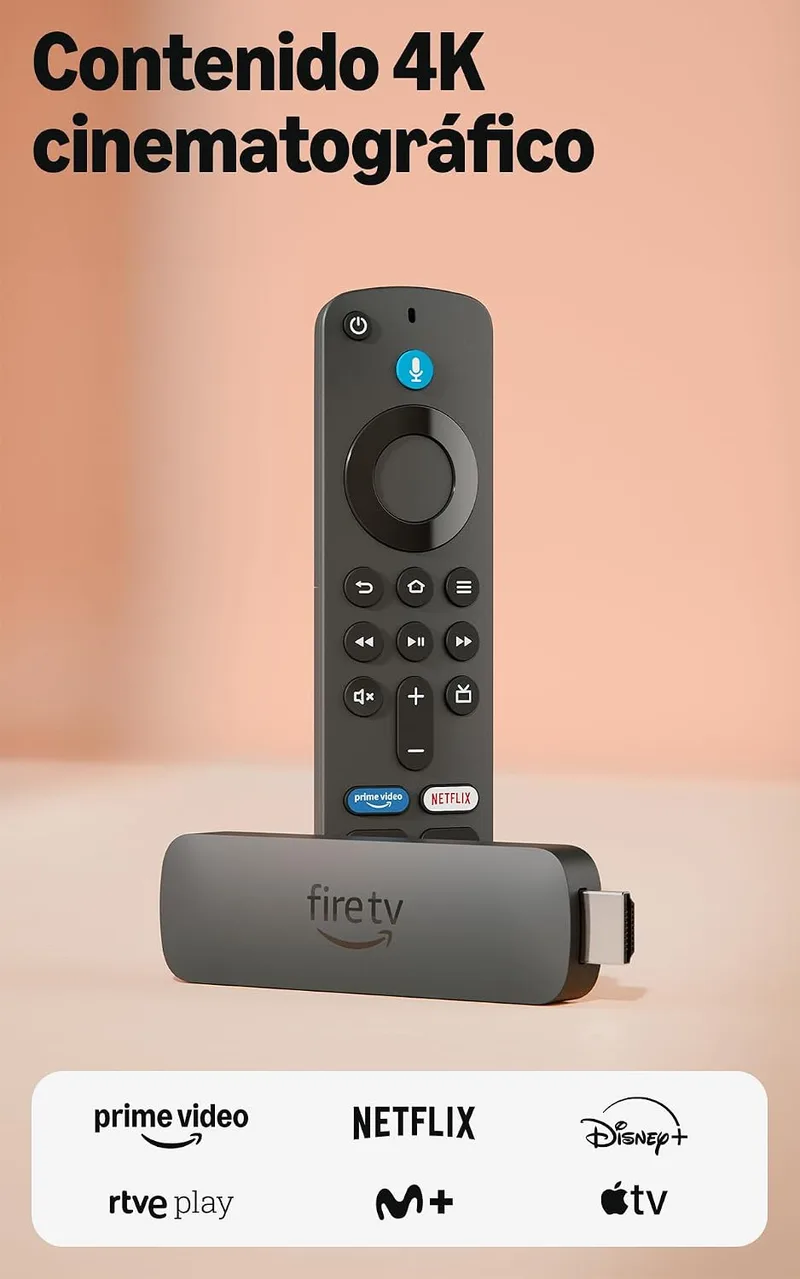 Amazon ▫️ Fire TV Stick 4K Plus, compatível com Wi-Fi 6, Dolby Vision, Dolby Atmos e HDR10+, encontra séries mais rapidamente com a Alexa+