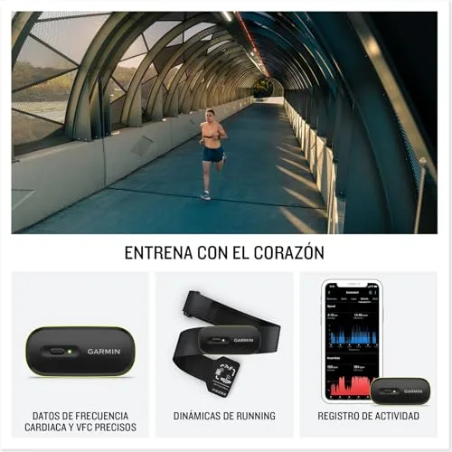Garmin ▫️ HRM-600, Monitor de Frequência Cardíaca Premium, Dados de Vary, Dinâmica da Corrida, Passos, Velocidade, Distância, Regista e sincroniza dados sem relógio, Correia lavável na máquina, Tamanho M-XL 2