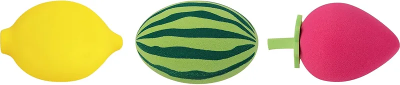 Essence Cosmetics ▫️ essence esponjas de maquilhagem JUICY BOMB PARTY Esponja de maquilhagem (3 unidades) | 3 esponjas de maquilhagem, formas inspiradas em frutas