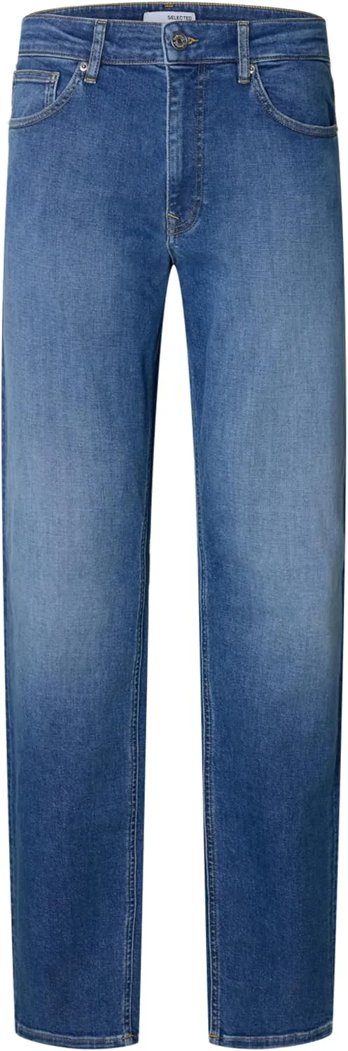 SELECTED MEN ▫️ Slh196 - Straight Cleo Flex MB 616 JNS Nos para Homem