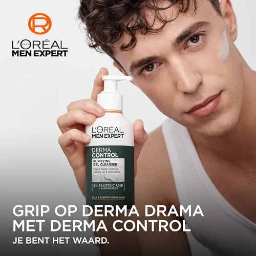 L'Oreal Men Expert ▫️ L'Oréal Paris Men Expert Gel de Limpeza Facial Derma Control com Niacinamida, 260 ml 7