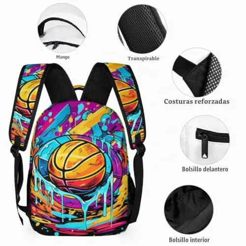 WECECE ▫️ Mochila Colegio Gallo Mochila Escolar Infantil para 6 Anos Mochilas Escolares para Meninas de 10 Anos Mochilas com Estampado de Animais Mochila Escolar para o Ensino Básico Mochila Escolar 6