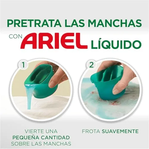 Ariel ▫️ Detergente Líquido para Máquina de Lavar Roupa, 160 Lavagens (4x40), Original, Sabão com limpeza melhorada em ciclos mais frios graças à exclusiva tecnologia de limpeza a frio 5