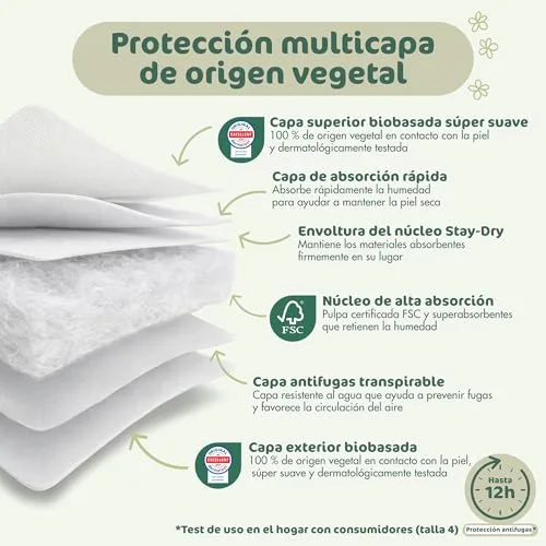 Naty ▫️ Fraldas para bebé BioEmbrace, Tamanho 4 (7–18 kg), 88 unidades 5