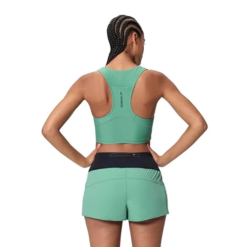 Speedo ▫️ Calções de natação Solid Lookout 12" para mulher 4