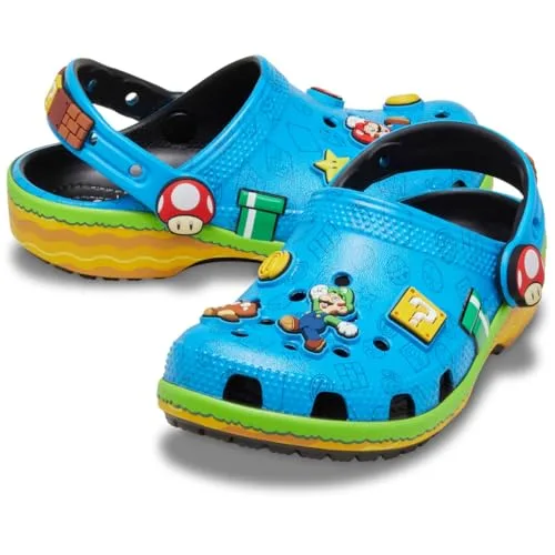 Crocs ▫️ Super Mario Core Classic Zueco, Crianças 3