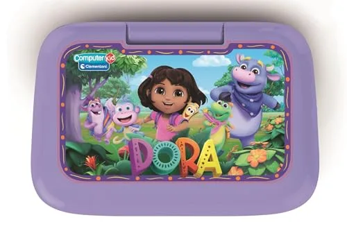 Clementoni ▫️ Dora, a Exploradora Smart Start Laptop - Computador educativo, brinquedo educativo para crianças, 30 atividades divertidas, 83024 7
