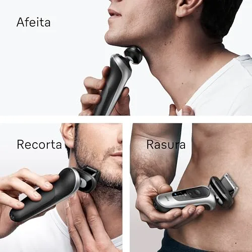 Braun ▫️ Series 6 Máquina de barbear elétrica para homem, 62-S7650CC, Prateada 4