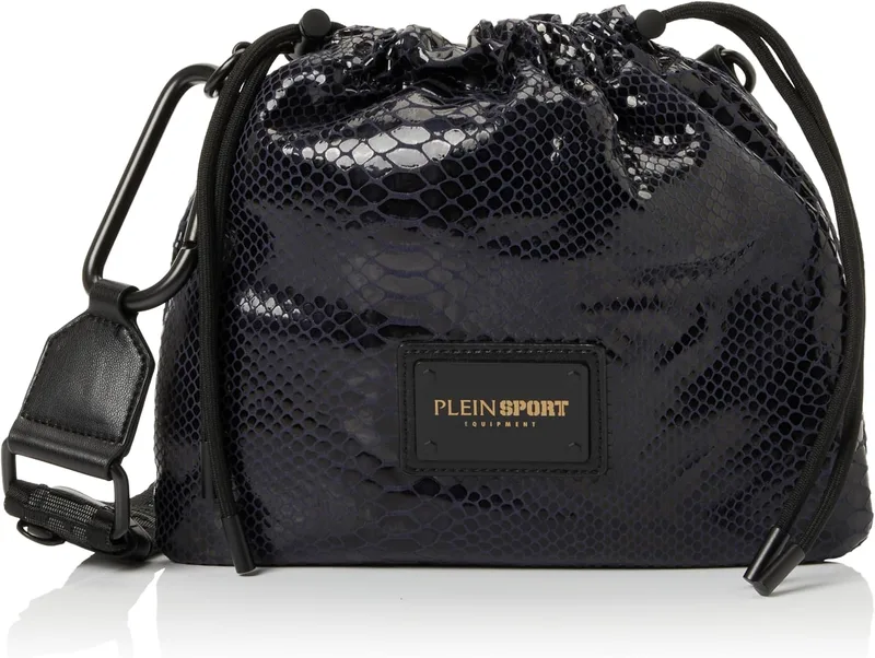 PLEIN SPORT ▫️ Small Crossbody April, Mala Unissexo para Adultos, Azul-marinho