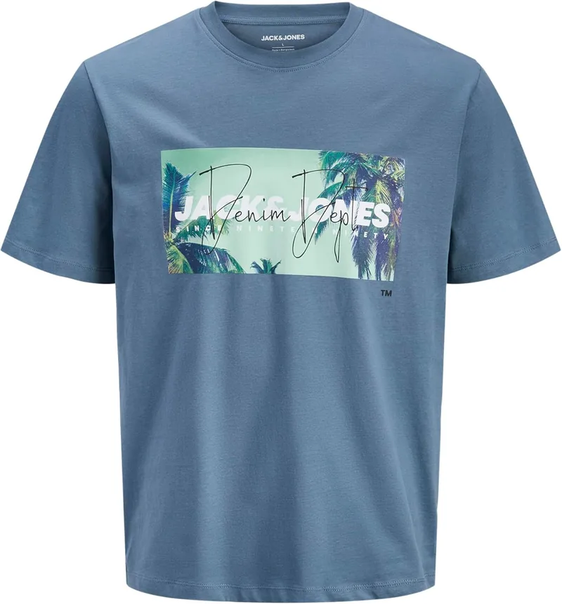 JACK & JONES ▫️ Camiseta Jjindiana SS de gola redonda para homem