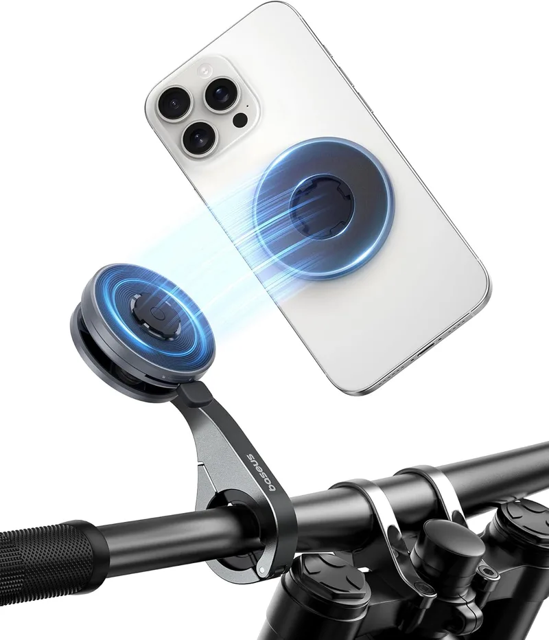 Baseus ▫️ PrimeTrip VB1 Suporte para Telemóvel de Bicicleta, Suporte Universal para Telemóvel de Bicicleta, Suporte de Guiador para iPhone 16 15 14 13 Pro MAX Plus, Samsung S23