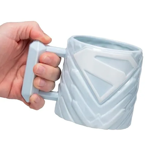 Paladone ▫️ DC Comics Superman Fortress of Solitude Caneca de cerâmica de 650 ml com licença oficial, tamanho grande para chá, chocolate quente e muito mais, presente para fãs de super-heróis 3