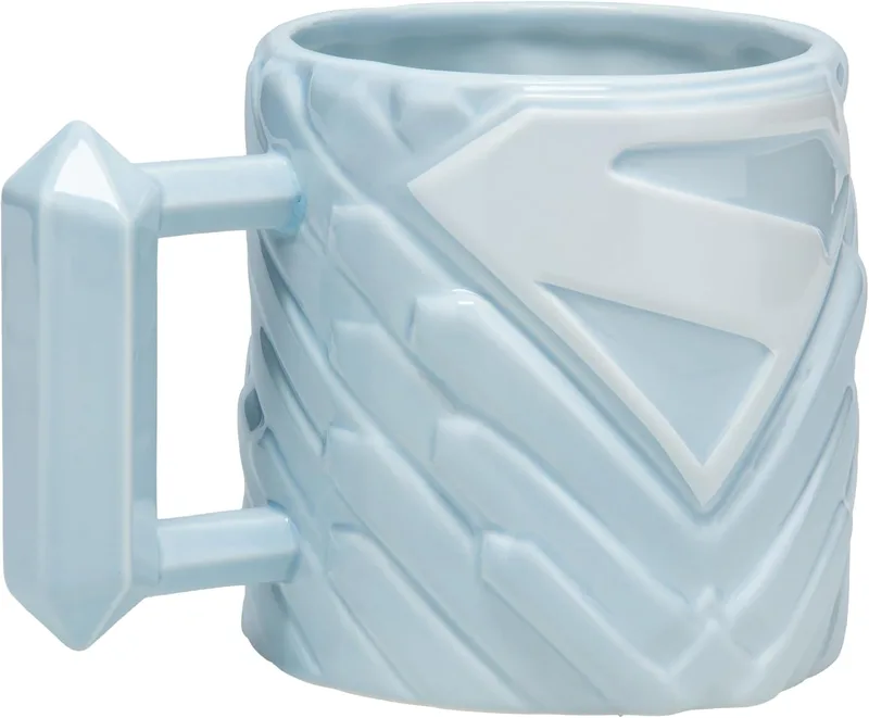 Paladone ▫️ DC Comics Superman Fortress of Solitude Caneca de cerâmica de 650 ml com licença oficial, tamanho grande para chá, chocolate quente e muito mais, presente para fãs de super-heróis